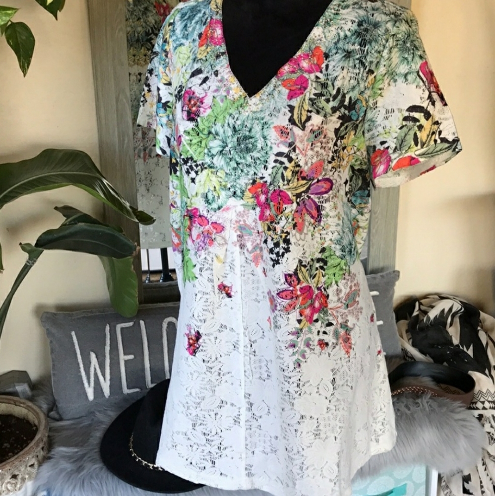 One world Lace Top